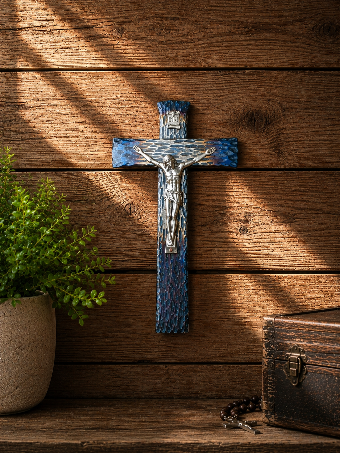 Hand Forged Steel Crucifix