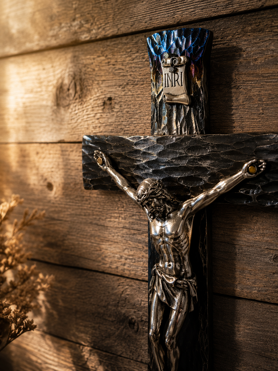 Hand Forged Steel Crucifix
